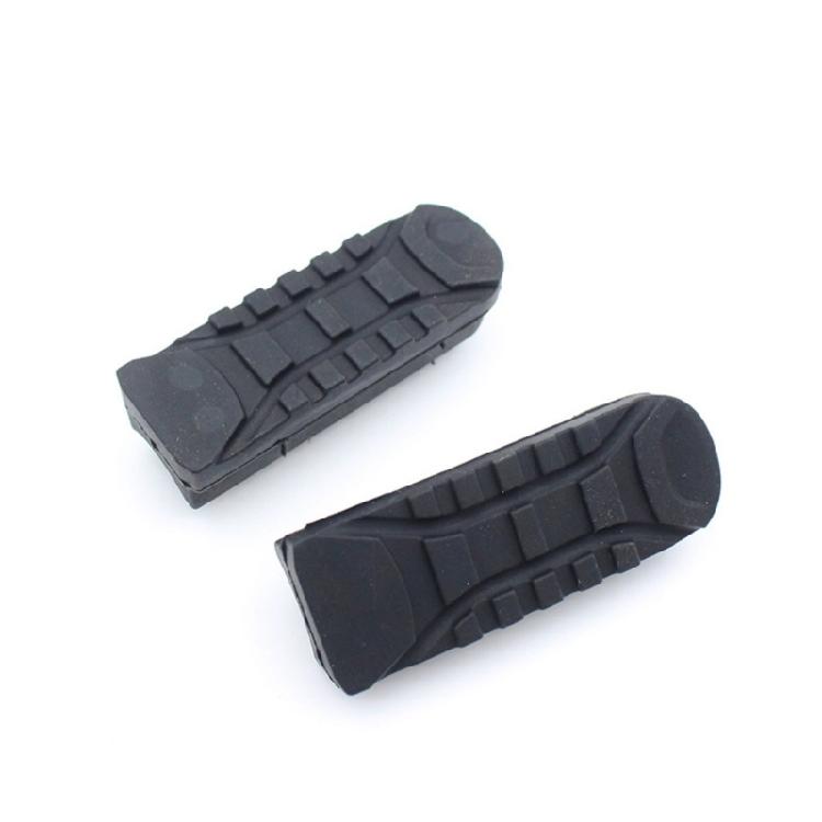 1 Pair Motorcycle Front Footrest Cover Replacement Foot Peg Pedal Rubber Cover Motorbike Accessories Easy Installation