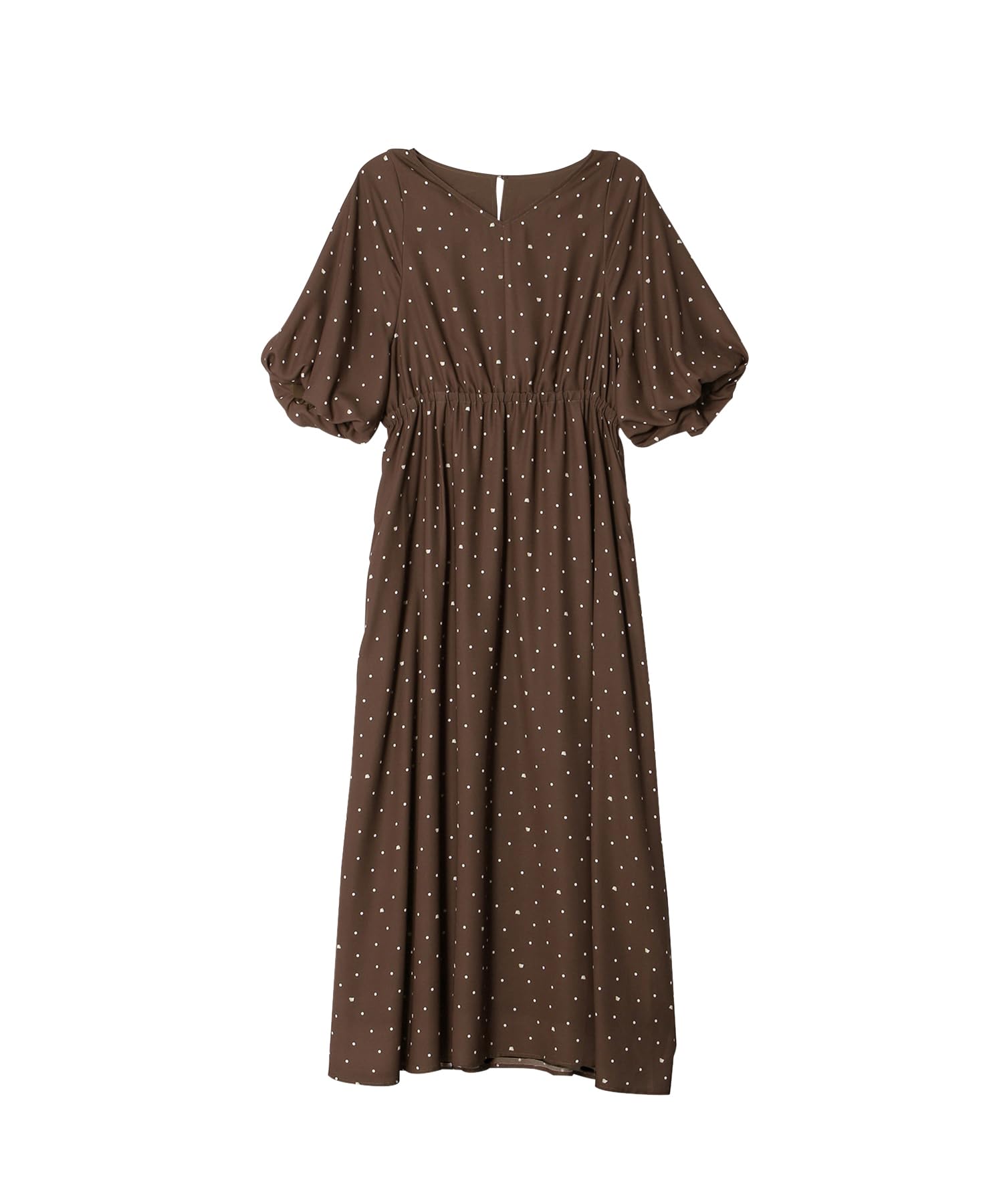 

ROPE PICNIC Платье с принтом в горошек Пино Темно-синий Размер Женский (GDE14950, Коричневый, 20)