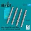 Reskit Matra Durandal Runway Destruction Bomb Plastic Model Parts 1/72 (BLU-107) (4 Pieces) RSK72-0507 (Airplane)