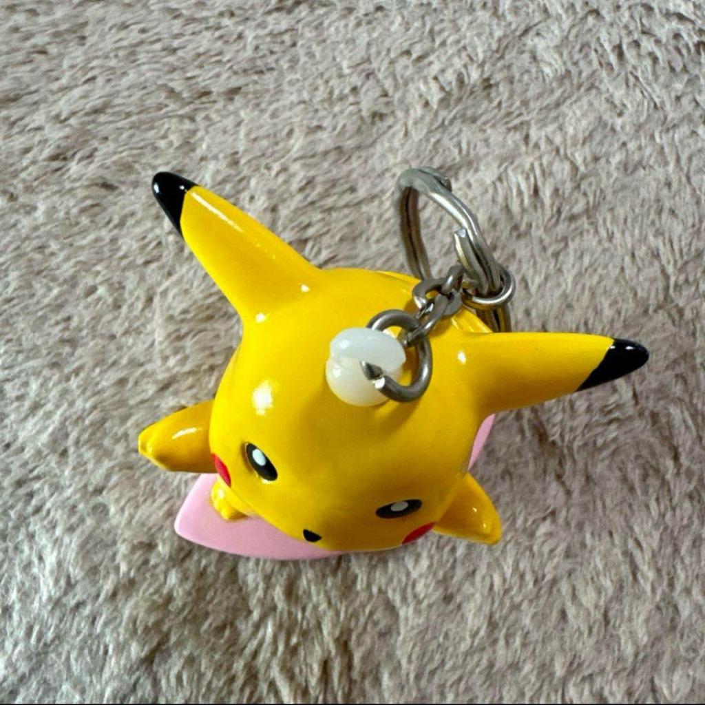 Used [Super Rare/Good Condition] Pokemon Naminori Pikachu First Period Soft Vinyl Keychain