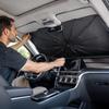 Großer faltbarer Auto-Sonnenschirm, hitzeisolierend, UV-Schutz, winddicht, Auto-Fensterabdeckung