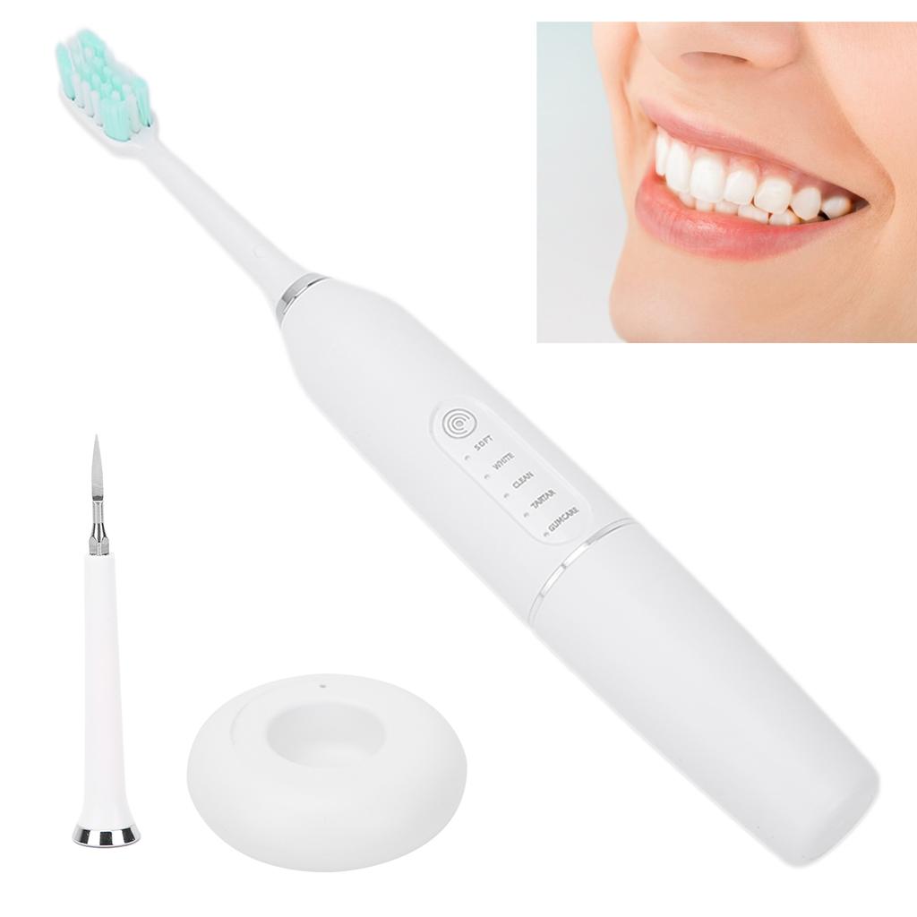 Children S Electric Toothbrush Wireless Charging Whitening Toothbrushes Deep Cleansing ToothbrushWhite