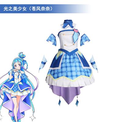 You And Idol Precure Cure Wink Cosplay Costume Lolita Dress Halloween Uniform Suit Clothes Anime Outfits Costume For Woman