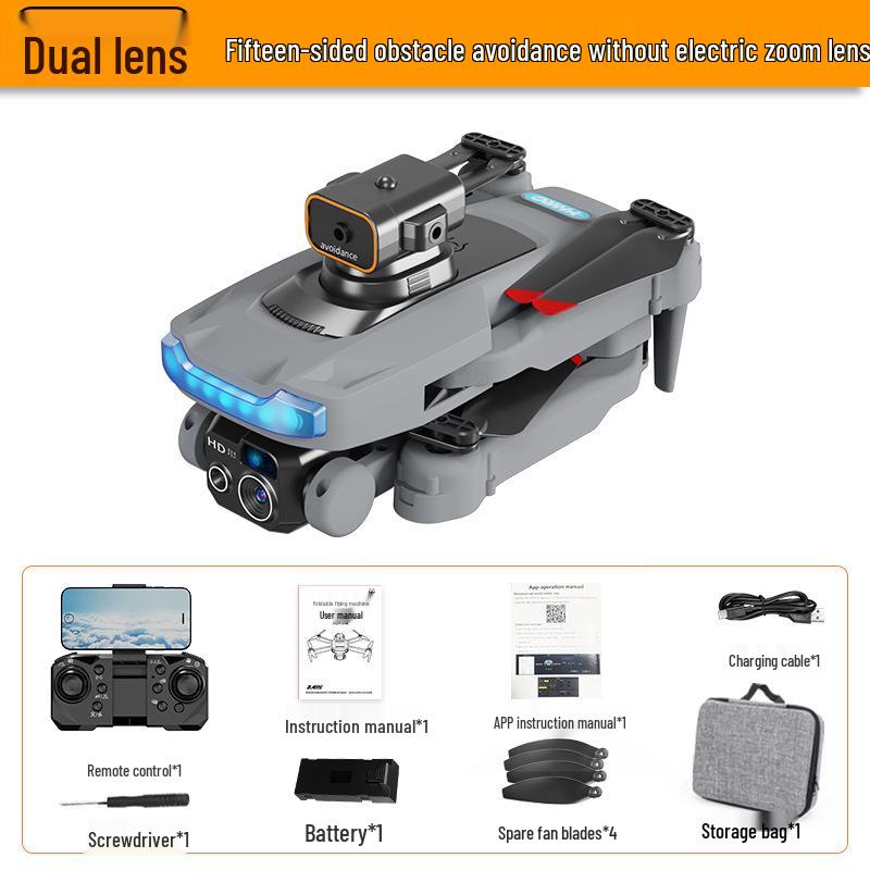 Dronă P15: Pliabil, Evitarea Obstacolelor, Fotografie HD, GPS fără Perii, Telecomandă, Prietenos cu Copiii, Funcții Profesionale