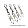 10pcs Fishing Swivel Connector Stainless Steel Fishhook Snap Tools Tackle Fitting Connect Component Replace Fittings