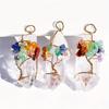 Natural Crystal Tree Of Life Pendant With Handmade Design For Jewelry Enthusiasts