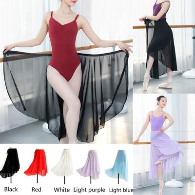 Dospělá čtvercová baletní taneční sukně jednodílná dámská taneční sukně velká kolová taneční sukně šaty na latinskoamerické tance
