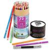 HIFORNY 75-Piece Colored Pencil Set for Adults, 72 Colored Pencils with Extras, Artist Soft Core, Vibrant Colors, for Adults, Beginners, and Kids