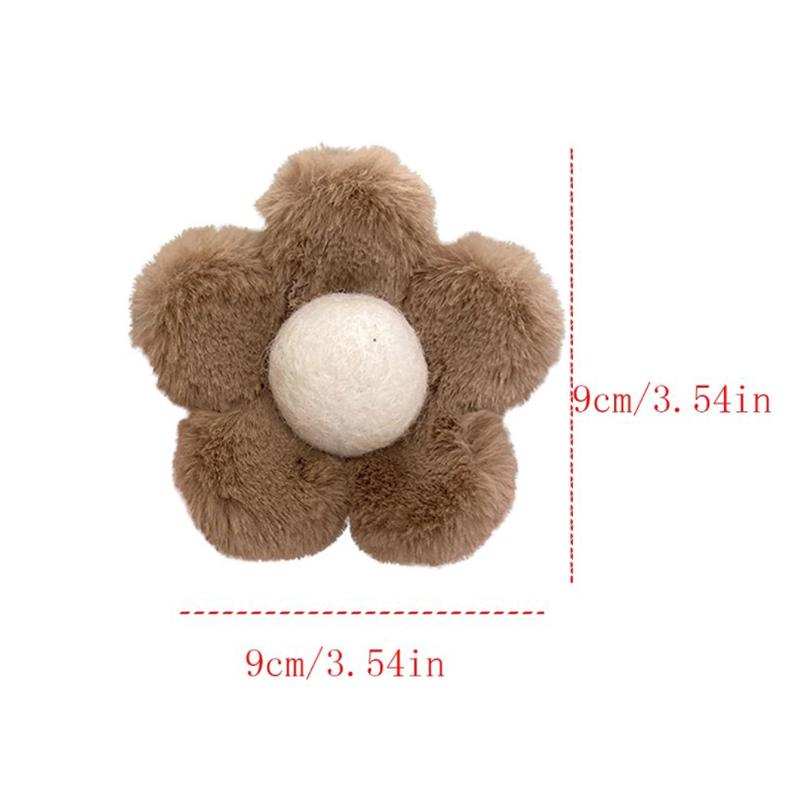 Plush Flower Hair Claw Large Shark Clip Simple Barrettes Crab Hair Clips Hairgrips Autumn Winter Hair Accessories