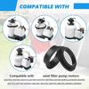 10pcs Swimming Pool Filter Pumps Replacement Gaskets High Elasticity Rubber Sealing Rings Sand Filter Pumps Rubber Seals