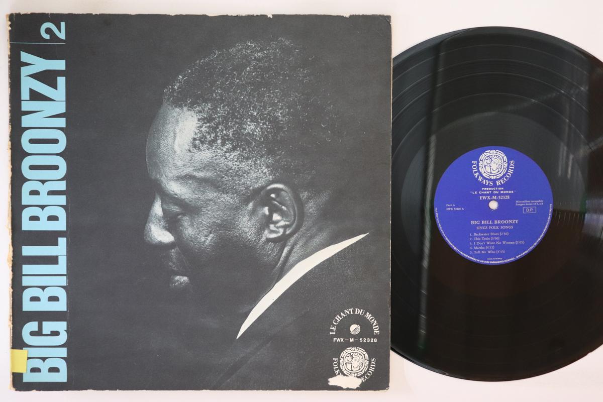 

LP Record BIG BILL BROONZY - Folk Songs Vol. 2 FWX52328 FOLKWAYS - France Blues Used