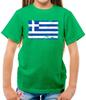 Griekenland Vlag Kinder T-shirt - Athene - Grieks - Vlaggen - Land - Wereld