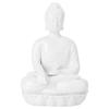 1Pcs Classic Buddha Statue Ornament Premium White Porcelain Handcrafted Ceramic Decor for Indoor Room Shelf Feng