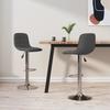 VidaXL Bar Stools 2 Pcs Dark Grey Fabric
