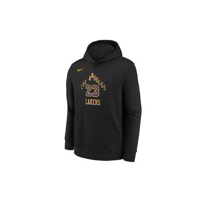 Nike Hanorac X NBA Los Angeles Lakers James 23 City Edition Casual Confortabil Hanorace pentru Copii Negru Violet 3Z2B7HDL5-LAK23