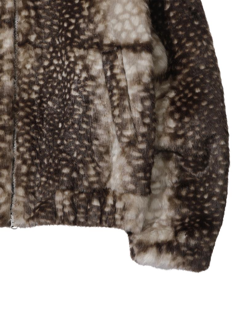 Themuseumvisitor Bambie Fur Hoodie (Brown)
