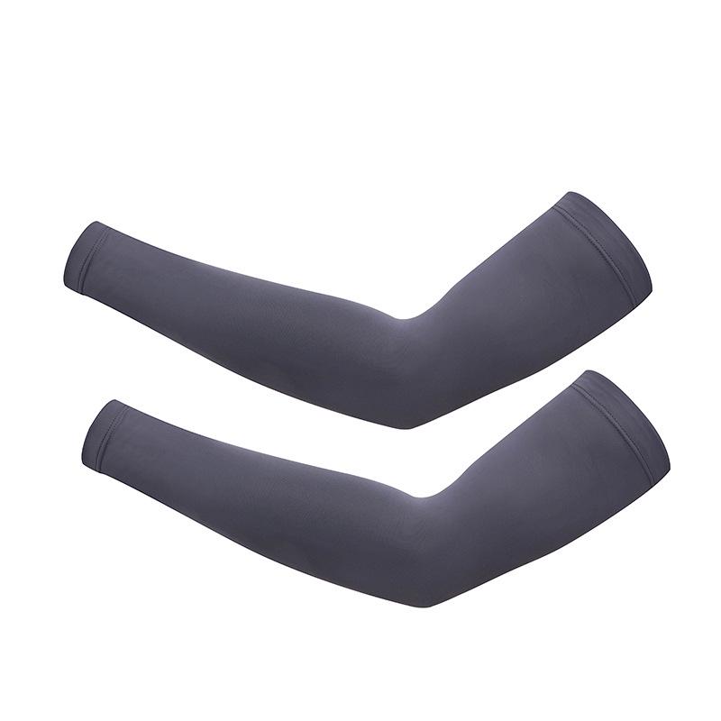 Sun Protection Ice Silk Sleeves: Unisex Summer Driving, Sports, Cycling, and Fishing Sleeves in Solid Colors.