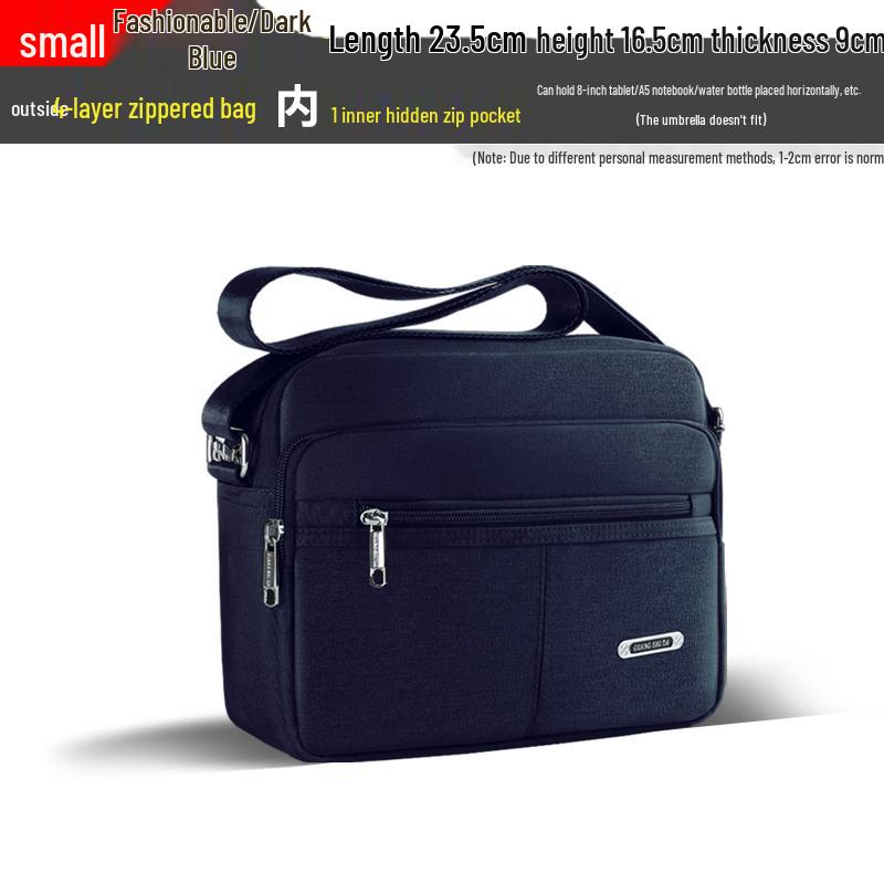 Trendy Men's Waterproof Oxford Crossbody Shoulder Bag