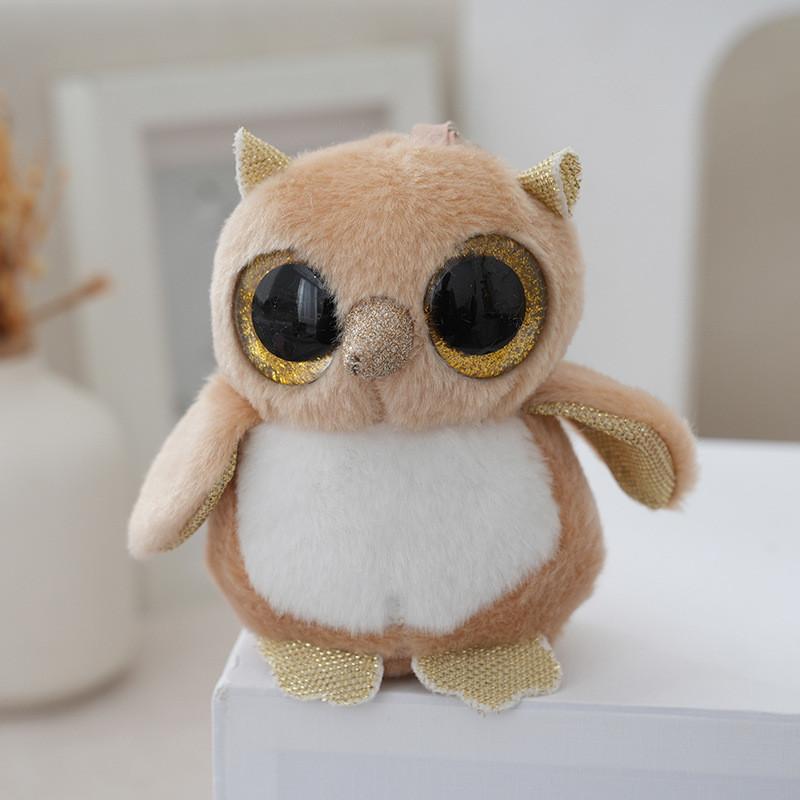 Очаровательный плюшевый рюкзак-брелок в виде совы, милый кулон-брелок в виде куклы, мягкий и пушистый верблюд