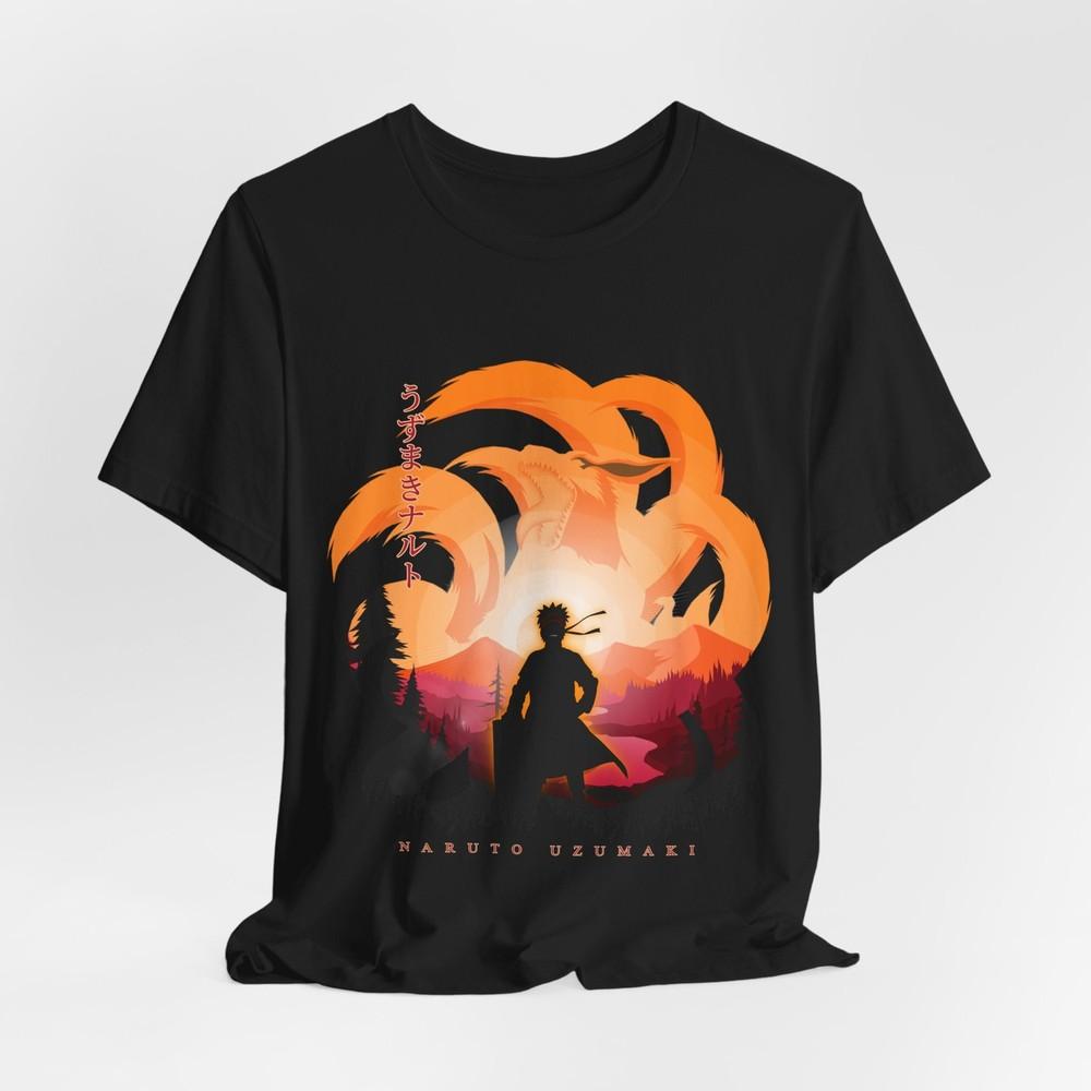 Naruto Uzumaki T-Shirt Tee Tops, Anime Graphic T-Shirt, Japanese Manga Shirt, Cartoon
