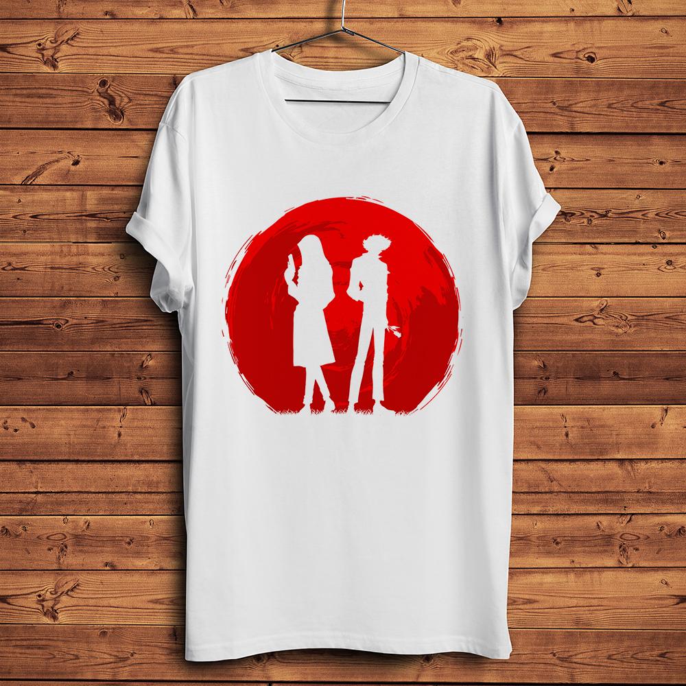 Cowboy Hunter Bebop Spike Spiegel Funny Tshirt Men White Casual T Shirt Unisex Homme Streetwear Tee Breathable Print