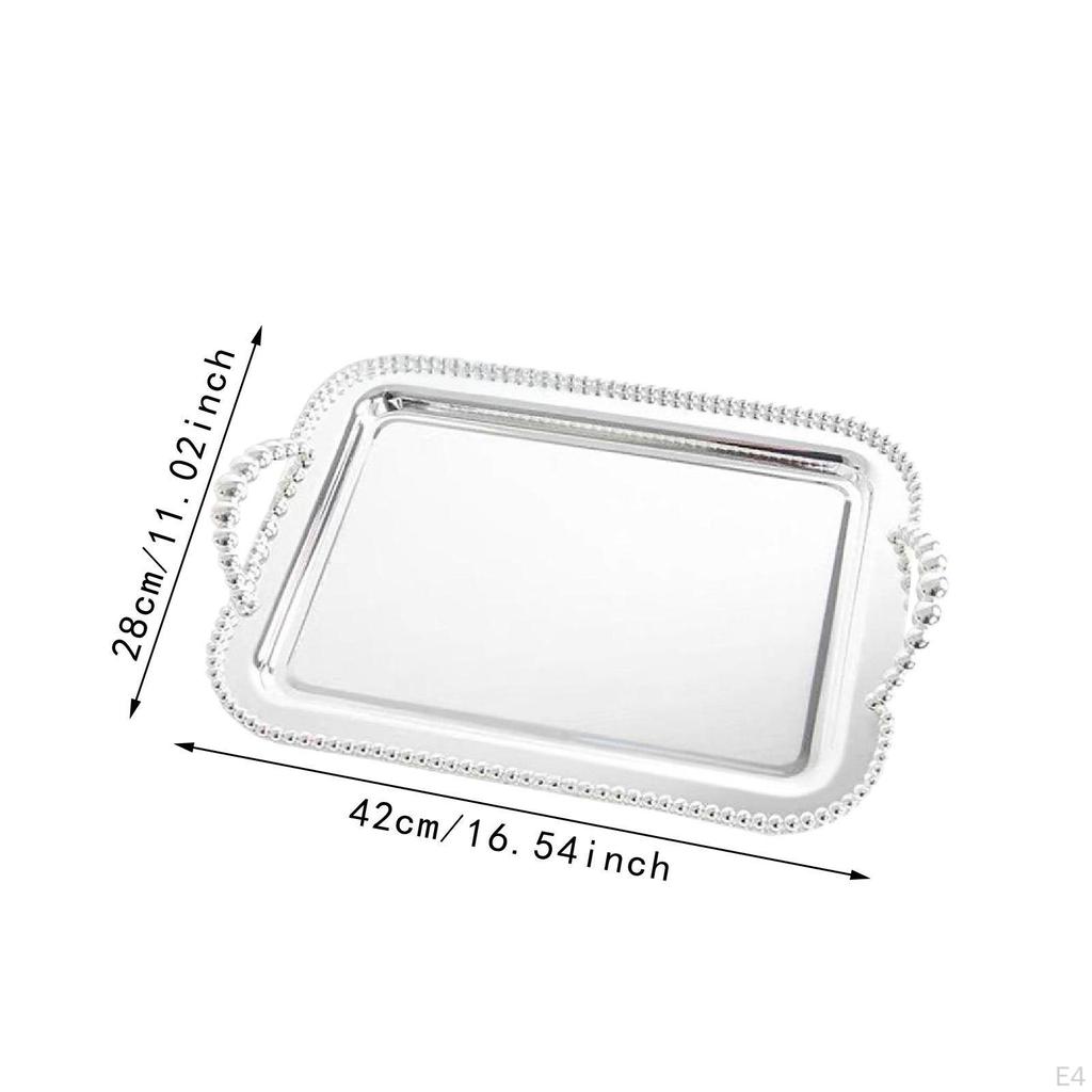 Art Serving Tray Decorative Dessert Elegant Vanity Food for Party Eating