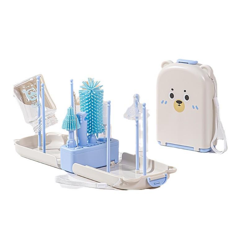 Silikon Babyflaschenbürste & Saugerreiniger Reise-Set