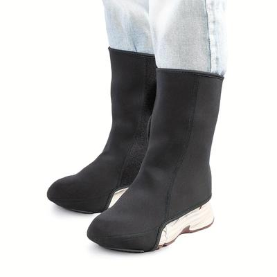 Motorrad/E-Bike Winter Warm & Überschuh - Winddichter Knöchelschutz, Kältebeständige Textil-Fußhülle für die meisten Reitstiefel