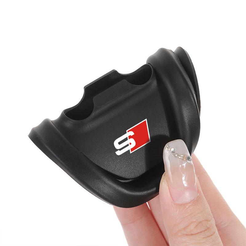 4ks Kryt zámku dveří auta s LOGEM Audi Silikonový chránič Auto příslušenství Pro Audi Q1 Q4 Q5 Q6 Q7 Q8 RS4 S6 B8 Quattro TT Ozdobte A1 A2 A3 A4 A5 A6 A7 A8