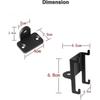 2 Pack Wall Mount Brackets for Bose Virtually Invisible 300 Wireless Surround Speakers, Black