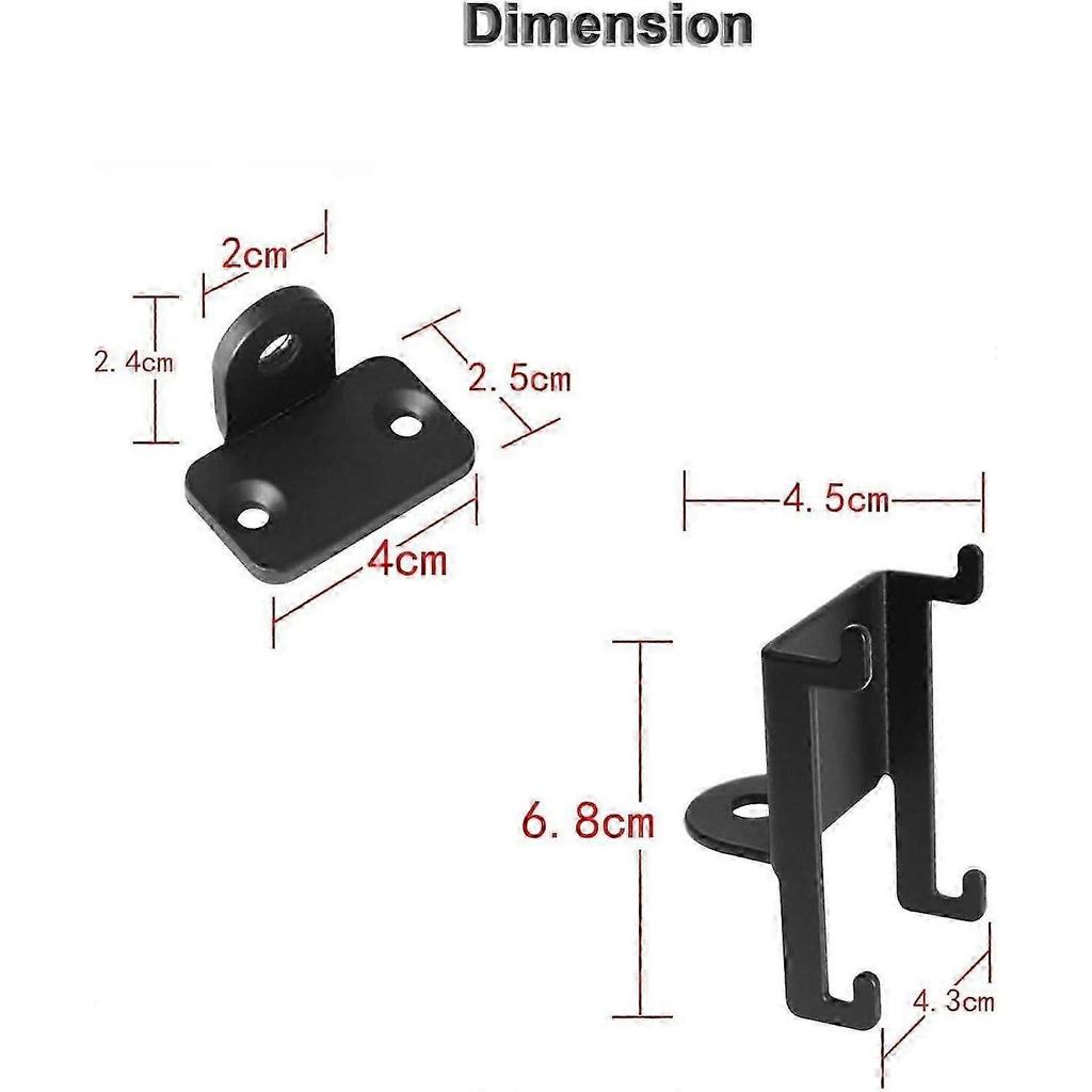 2 Pack Wall Mount Brackets for Bose Virtually Invisible 300 Wireless Surround Speakers, Black