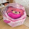 Teddy Bear Heart Shaped Automatic Opening/Closing Umbrella with Foldable Design, Iron Frame for Outdoor Use, Perfect Gift for Fans, Traveler