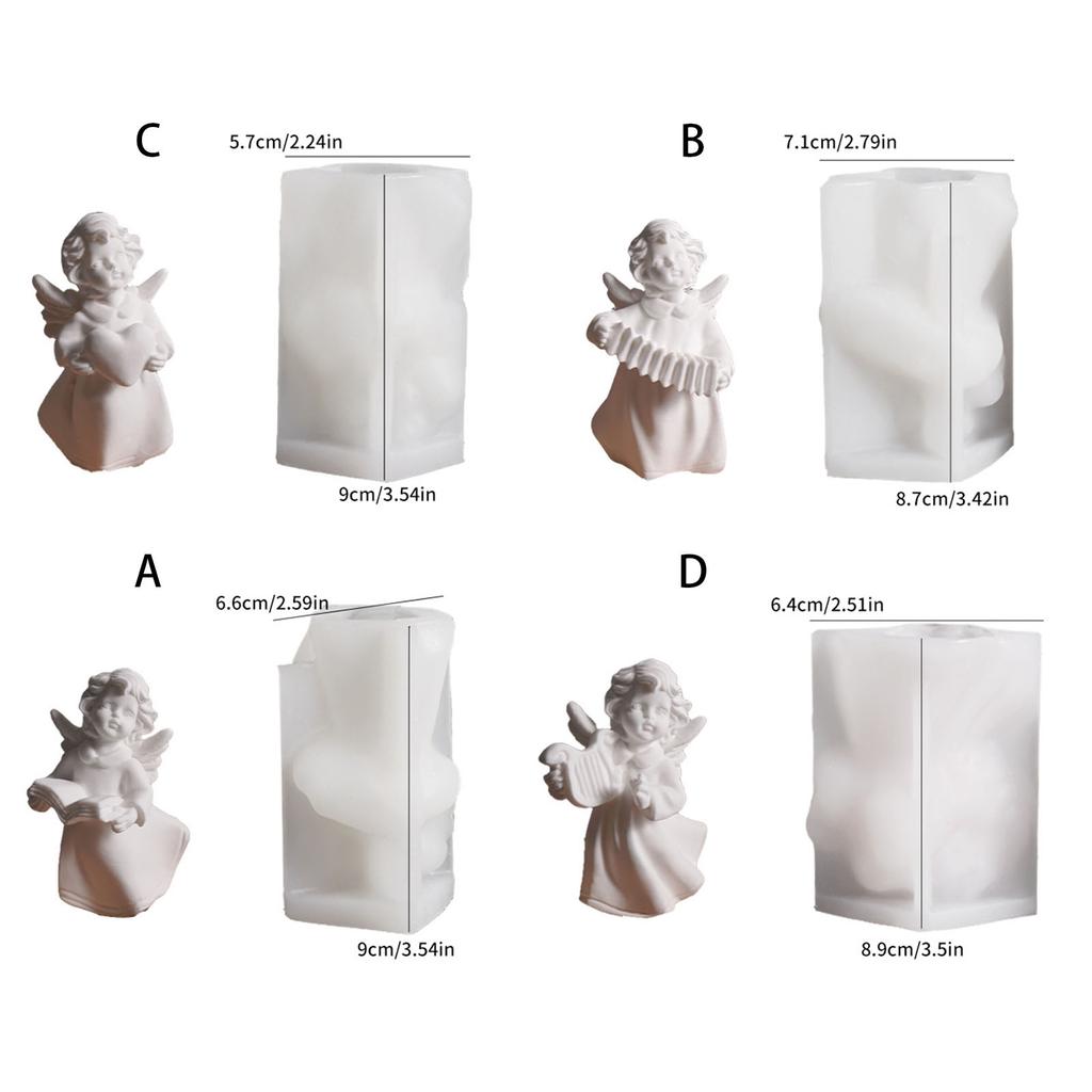 Angel Wing Silicone Molds for Handmade Candle Soap Home Decoration Multipurpose Silicones Moulds for Epoxy Resin Craft