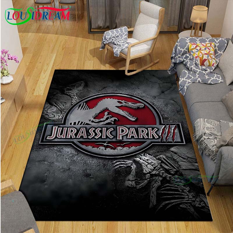 Dinosaur J-Jurassic Park Carpet Room Decor Floor Mats Bedroom Yoga Mat Photography Props Area Rug Birthday Gift Outdoor Rug