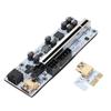 Riser Adapter Card Gold Plated Contacts Fine Workmanship 6 LED Lights Simple Operation PCIE Riser