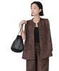 Nano Universe Botanical Print Sleeveless Flared Blouse Be Paired with Other F 050 Brown (Can Items) Women's 673-5121328