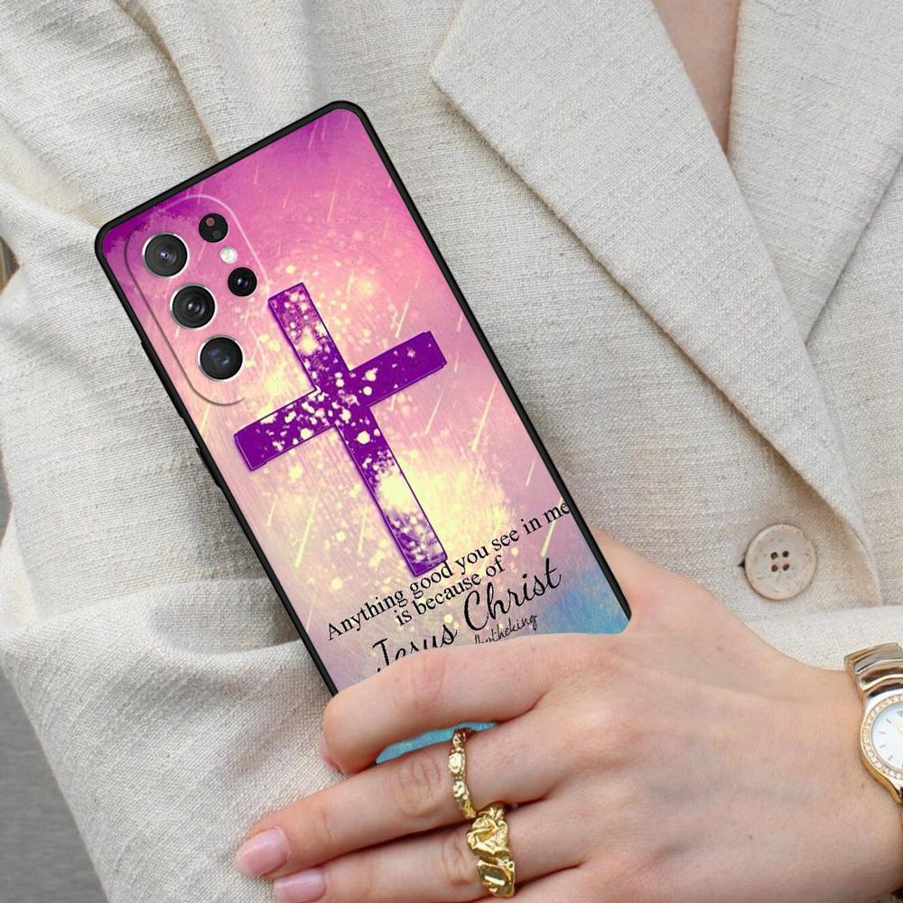 Bible Jesus Christ Christian Cross Cell Phone Case for Samsung Galaxy S26 Ultra S25 S24 S23 S22 S21 S20 Note10 Cover
