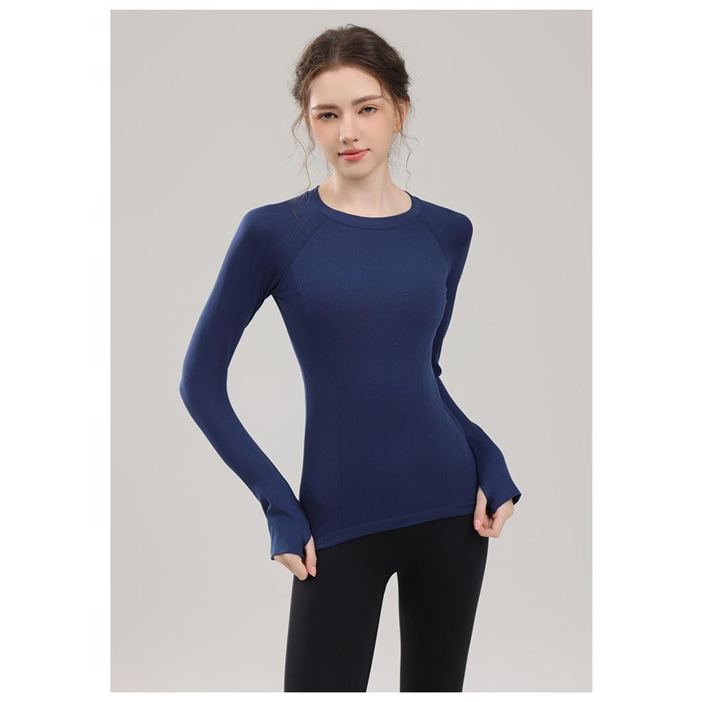 Wysokiej klasy odzież do Pilates i Jogi dla kobiet, obcisła i wyszczuplająca, profesjonalna bluzka fitness z długim rękawem do jesiennych treningów biegowych