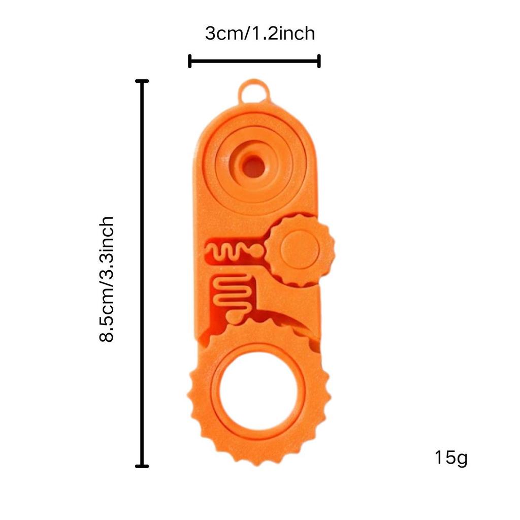 3D Printed Gear Decompression Fun Toy - 5-in-1 Desktop Decoration