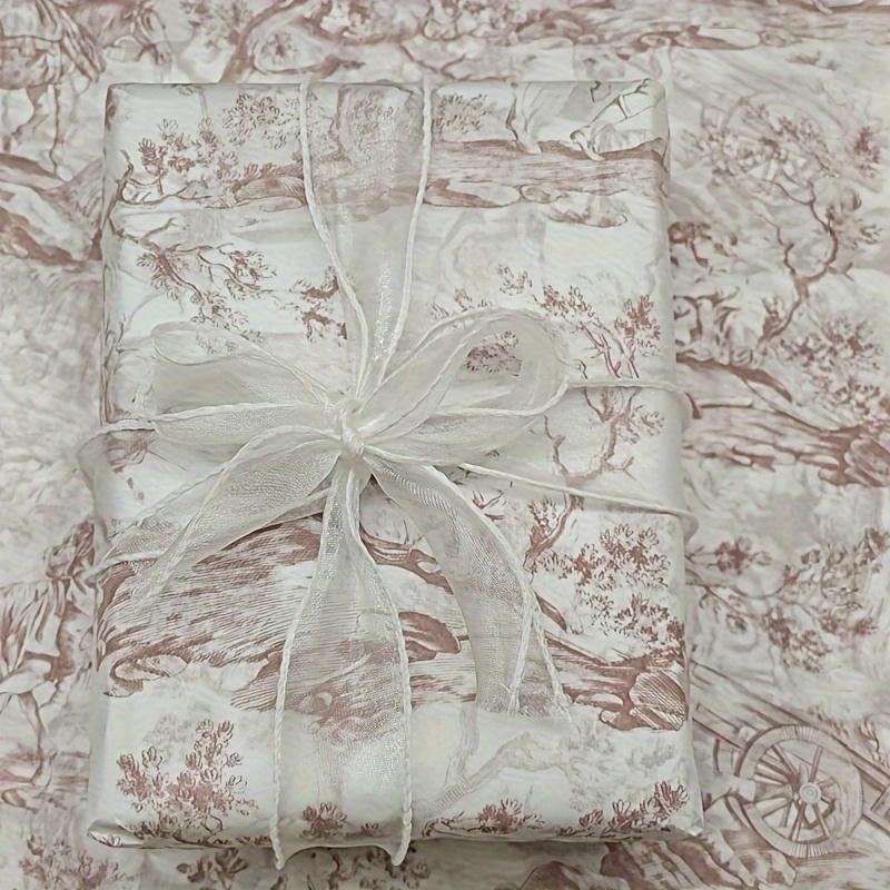 10 Blatt/Set Ausflug Auto und Pferd Muster Geschenkverpackungspapier Geeignet für Hochzeit Festival Geburtstag Geschenkverpackung, Blumenstraußverpackung