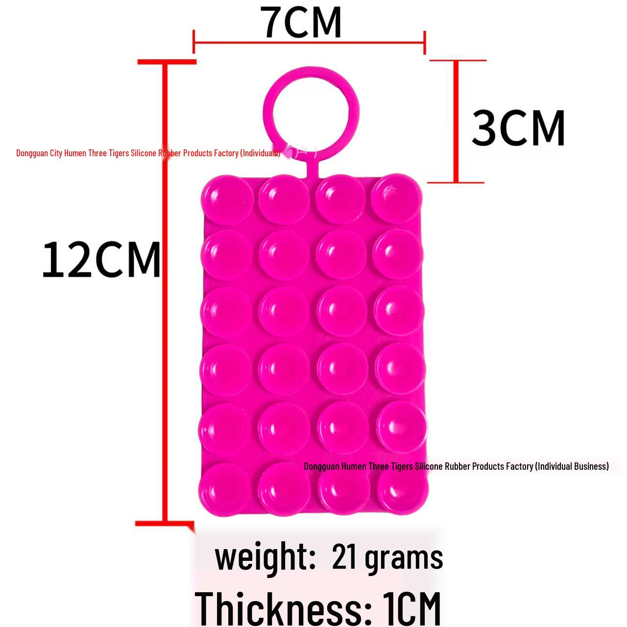 

24-Hole Double-Sided Silicone Mobile Holder with Handle - Non-slip, Strong Suction, Multi-functional красный