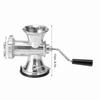 Aluminum Alloy Manual Meat Grinder Silver Suction Cup Base Meat Grinding Machine Multifunctional Labor Saving Hand Crank Mincer