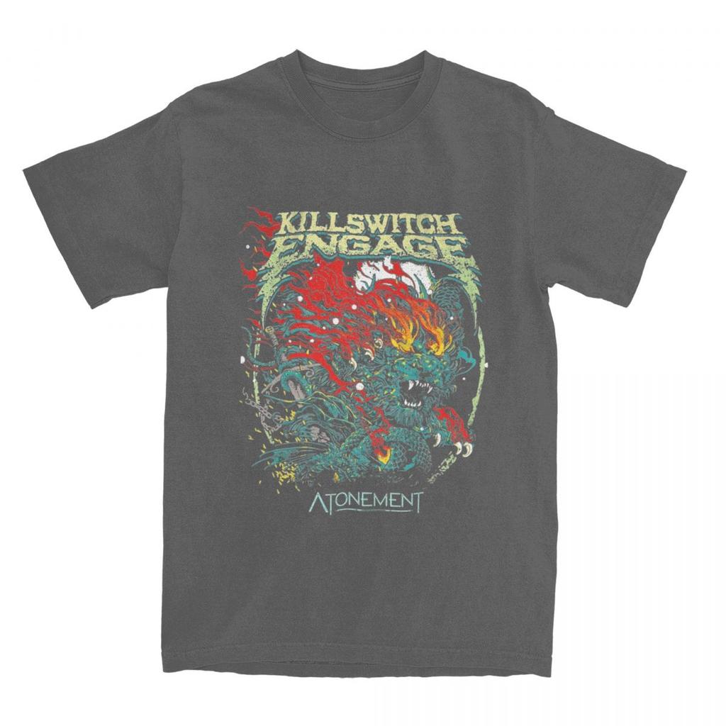 Killswitchs Engages T-Shirt American Rock Music Band T Shirts Short Sleeve Tops Summer Pure Cotton O Neck Plus Size 5XL Top Tees