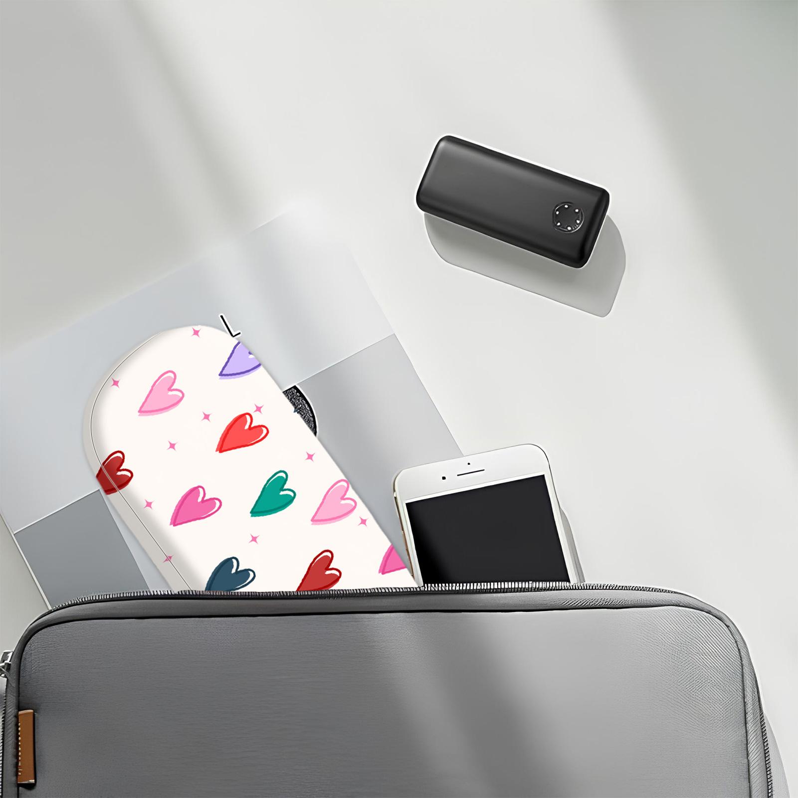 

1 шт. Футляр для очков, Портативный защитный футляр с жесткой оболочкой для очков с чистящей салфеткой