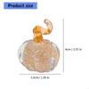 Clear Miniature Pumpkin Figurine Glass Artwork Suitable For Home Office Car Interior Holiday Styling Accessories