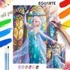 Ice Queen Oil Painting Hand Painting Coloring Painting Handmade Diy Home Decoration Gift