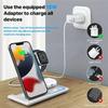 30W 3 In 1 Magnetic Fast Wireless Charger Stand Foldable Charging Station For iPhone 15 14 13 Apple Watch 9 8 7 6 5 Airpods Pro