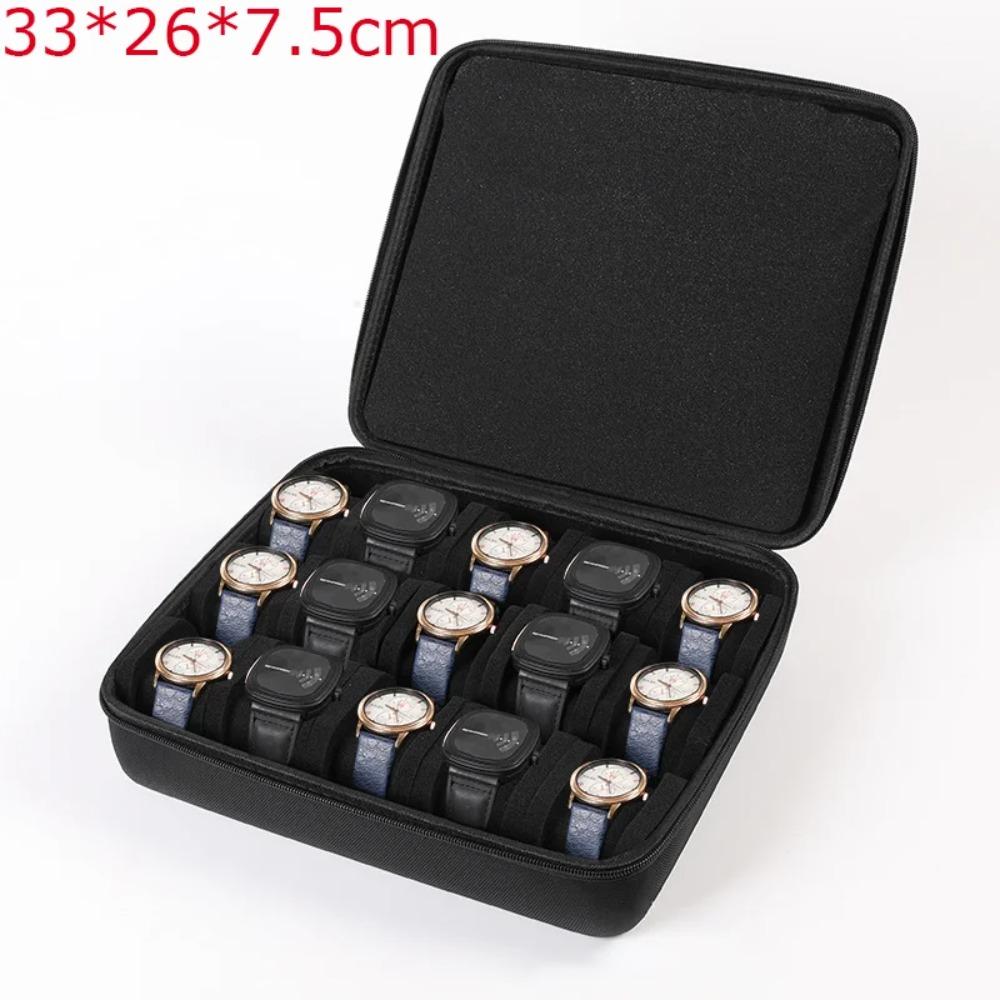 Watch Box 6/10 Slot Watches Organizer Portable Travel Watch Case Waterproof Storage Travel Watch Carrying Case Watches Holder