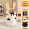 Cartoon Rabbit Ear Home Trash Can