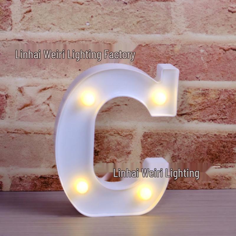 LED Luminous Letter and Number String Lights for Birthday, Proposal, and Event Décor
